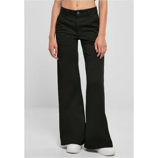 URBAN CLASSICS Wide Leg Chinohose Mit Hoher Taille Black 31