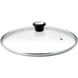 Tefal Glasdeckel 28 cm, Edelstahlfassung, Spülmaschinenfest, Dampfventil, Thermokunststoffgriff, 28097712