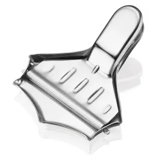 Küchenprofi Zitronenpresse, Zitruspresse für Scheiben und Spalten mit praktischem Ausgießer, Maße: 8,3 x 6,9 x 2,5 cm