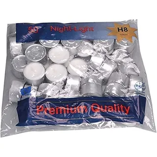 Teelichter in Premium Qualität mit 8 Stunden Brenndauer - Kerzen in Weiß mit Silberschale für Windlichter, die Gastro/Gastronomie & Weihnachten - Großpackung mit Langer Brennzeit (700)