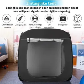 Kinderzelt - Aktion Kinder, Sinneszelt für sonderpädagogische Bedürfnisse, Zelt für Autismus, mit Reisetasche - Blau
