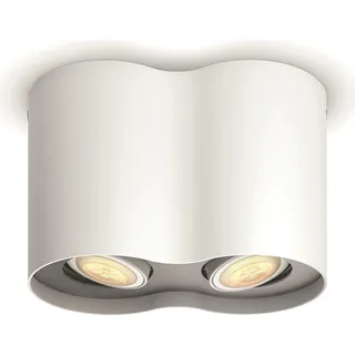 Philips Hue White Amb. Pillar Spot 2 flg. weiß 2 x 350lm DS- - Weiß