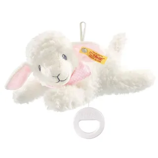 Steiff 239649 Träum-süß-Lamm Spieluhr Plüschtier, Mehrfarbig, Medium, 25 cm