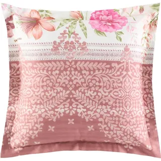Bassetti Satin-Kissenhülle einzeln CASABLANCA Farbe P1 ROSA Größe 40x40 - Dunkelrosa