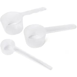 3 Messlöffel, Messlöffel 50 Ml, 40 Ml, Messlöffel 5 G, Messlöffel Aus Kunststoff, Kleiner Messlöffel, Transparenter Skalenlöffel, Quantitatives Hilfswerkzeug Für Die Küche
