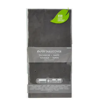 amscan 9915404-216 Schwarze Papiertischdecke, Einfarbig, 107.9 x 53.9 inch (Rectangular)