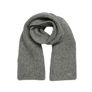 Superdry für Damen. W9310069A Grauer Rippenstrick-Schal (OSFA), Lässig, Nylon