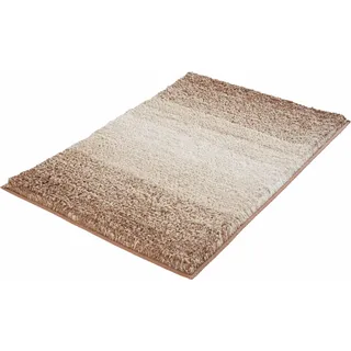 Kleine Wolke Badematte »Oslo« Höhe 30 mm rutschhemmend beschichtet fußbodenheizungsgeeignet Badteppich, Melange Effekt, waschbar, braun