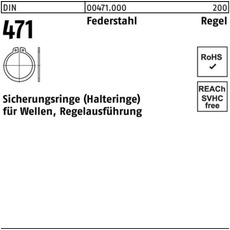 Bild Sicherungsring DIN 471 12x 1 Federstahl Regelausf. 1000 Stück