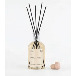BOHORIA® Raumdiffuser 250 ml Vanilla Vibes – Gourmand Raumduft mit Vanille, Meersalz & Tonkabohne – Duftstäbchen für Zuhause, Bad & Wohnzimmer – Made in EU (Vanilla Vibes)