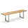 Gartenbank 180 x 46 x 46 Teakfarben