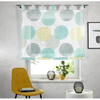 my home Raffrollo »Belem« mit Schlaufen Transparent, Voile, Polyester, grün