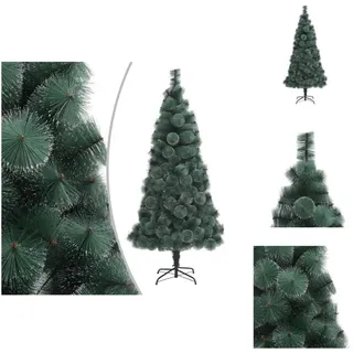 vidaXL Künstlicher Weihnachtsbaum mit Ständer Grün 210cm PET - Weihnachtsbäume - Grün