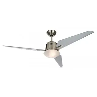 CasaFan Eco Aviatos 132 BN-SL 132 cm Deckenventilator silbergrau mit Licht inkl. Fernbedienung