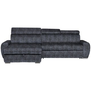 Stylife Ecksofa , Grau , Textil , seitenverkehrt montierbar, L-Form , 276x173 cm , Stoffauswahl, Liegefunktion, Schlafen auf Sitzhöhe, Hocker erhältlich, Rücken echt , Wohnzimmer, Sofas & Couches, Wohnlandschaften, Ecksofas