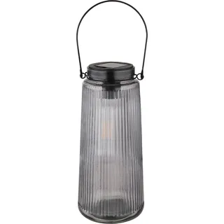 Solarleuchte Garten Solarlaterne Außen LED Laterne Outdoor Außenlampe - Grau, Schwarz