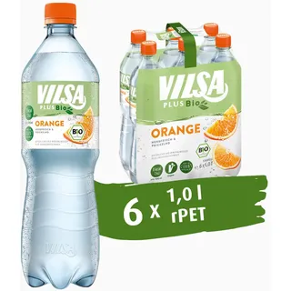 VILSA PLUS Bio Orange, 6 x 1,00 l rPET