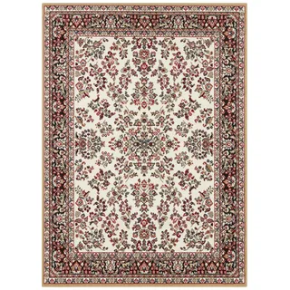HANSE HOME Design Kurzflor Wohnzimmerteppich Orient - Zabul Perser Look, Orientalischer Teppich für Esszimmer, Wohnzimmer, Schlafzimmer - Creme/Gold, 80x250 cm