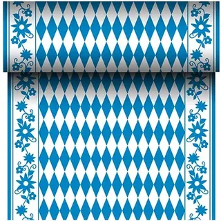 PAPSTAR 1 Tischläufer, stoffähnlich, Airlaid 24 m x 40 cm Bayrisch Blau