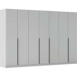 Rauch »Kleiderschrank Schrank Garderobe AGORDO TOPSELLER Schlafzimmer« in zwei Griff-Farben, Breiten 91-360 cm, Dekor- oder Hochglanzfront, durchdachte Innenausstattung, in 7 Breiten und 2 Höhen MADE IN GERMANY, grau (seidengrau), B:315cm H:229cm T:54cm,
