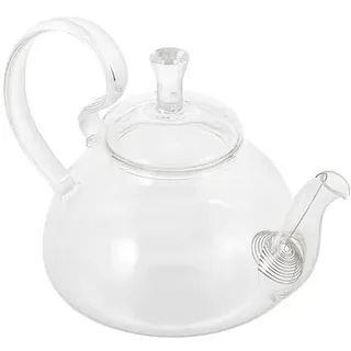 SHINEOFI Hitzebeständige Glas-Teekanne Mit Griff Teekanne Groß 6.30in Für Kung Fu Tee Flower Tee Früchtetee Kaffee Und Chinesische Kräuter Für Zuhause Und Shop