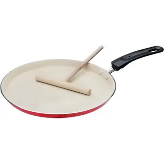 Crepe-Pfanne rot-creme 26cm