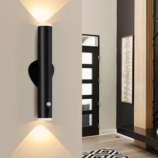 DESGNT Wandleuchte bewegungsmelder innen, Kabellos Nachttischlampe mit Fernbedienung, wiederaufladbar,3 Modi, magnetisch, Dimmbar Wandbeleuchtung für Treppe, Wohnzimmer, Schlafzimmer, Flur.