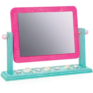 Baker Ross Bastelsets Mini-Spiegel aus Holz (2 Stück) – für Kinder zum Basteln, Gestalten und Verwenden