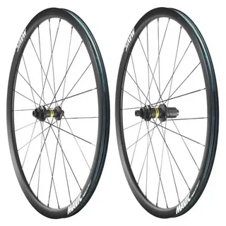 Mavic Ksyrium 30 Cl Disc Tubeless Rennrad Laufradsatz - Black - 12 x 100/12 x 142 mm
