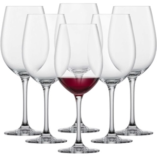 SCHOTT ZWIESEL Bordeaux Rotweinglas Classico (6er-Set), klassische Bordeauxgläser für Rotwein, spülmaschinenfeste Tritan-Kristallgläser, Made in Germany (Art.-Nr. 123653)