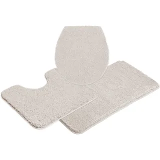 MY HOME Badematte Inga hellgrau 11 x 11 cm