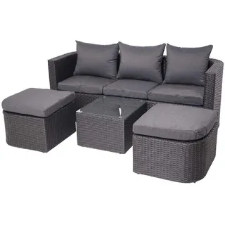 MCW Lounge-Set 4-tlg. Anthrazit/Dunkelgrau