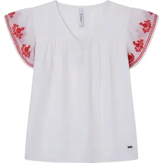 Pepe Jeans Gaulle Kurzarmhemd - White - 18 Jahre