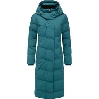 Wintermantel RAGWEAR "Wintermantel Pavla Long Soft YOUMODO", Damen, Gr. XXL, grün (ocean grün), Obermaterial: 100% Polyester PES.  Obermaterial: Futter: 100% Polyester PES. 100% Polyester PES., Mäntel Wintermantel
