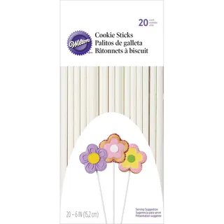 Wilton Cake Pop Stiel 20 Stück: Lollistiele Papier 15 cm Lang Papierstäbchen Lollipop Sticks für Cake Pops & Lollies - 15 cm