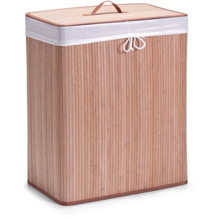 Zeller Wäschesammler, 2-fach, Bamboo, 52 x 32 x 63 cm, natur