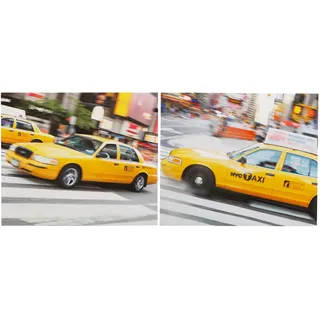 Leinwandbild 2er Set Taxi