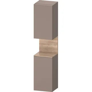 Duravit Collection One Hochschrank, Türanschlag links, 400x360x1760mm, Nische Eiche Mamoriert, QA1346L55430010, Farbe: Basalt Matt/mit Nischenbeleuchtung