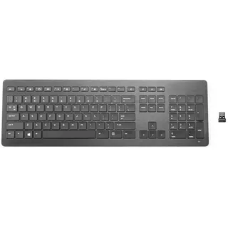 HP Premium Funktastatur Englisch - Black