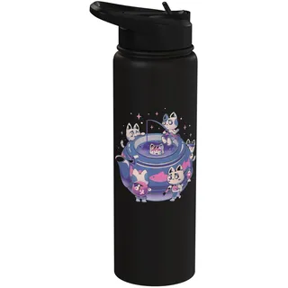 Viele Katzen im Tee, süße Teekanne, Kätzchen, EduEly Stainless Steel Insulated Water Bottle