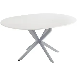 Vicco Loyd Ø 120 cm grau/weiß
