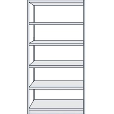 Bild Schwerlastregal Progress 50940011 lichtgrau 96,0 x 30,0 x 190,0 cm