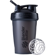 BlenderBottle Classic Loop Shaker mit BlenderBall, optimal geeignet als Eiweiß Shaker, Protein Shaker, Wasserflasche, Trinkflasche, 400 ml, schwarz
