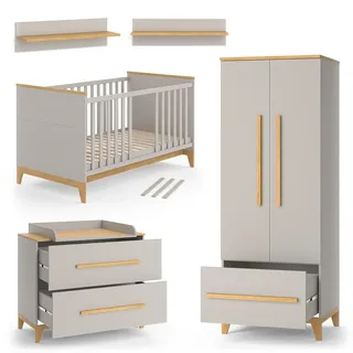 VitaliSpa Kinderzimmer-Set Malia, Cashmere-Eiche, 5 Teile