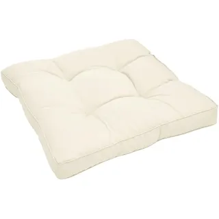 Beautissu Rückenkissen 40 x 40 x 10 cm beige 1 St.