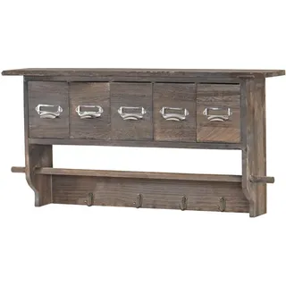 MCW Wandgarderobe C49 Vintage 32 x 65 x 13 cm Braun