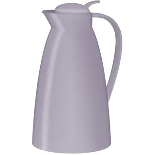 Alfi ECO Isolierkanne 1,00 l, 12 h heiß, Hartglaseinsatz, soft lilac | Thermoskanne für Kaffee & Tee, Drucktaste für Einhandbedienung, Tropfschutz, 24h kalt, Kunststoff-Körper, pastell lila