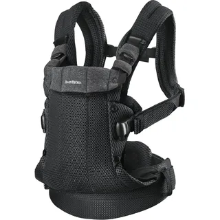 BabyBjörn Babytrage Harmony, 3D-Netzstoff, Schwarz