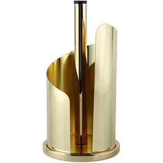 Echtwerk Küchenrollenhalter, aus Edelstahl, - gold