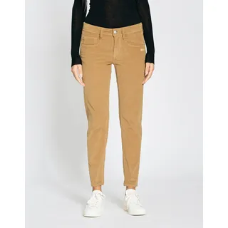 Gang Cordhose »94AMELIE CROPPED«, mit doppelter rechter Gesäßtasche GANG chestnut